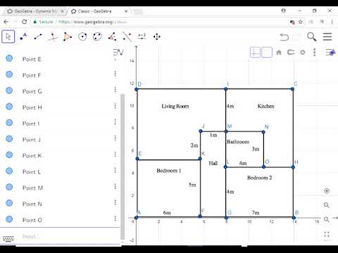 Area and Perimeter of a House Floor Plan