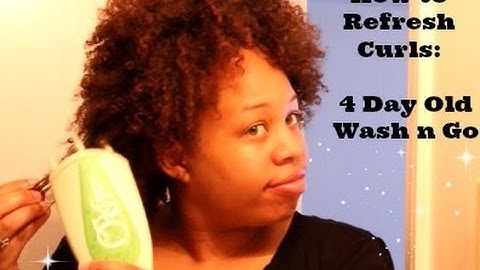 NATURAL HAIR | Refreshing old Wash n Go using a Q-Redew