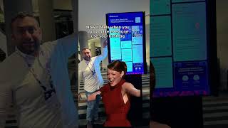 Jonah, get up here, let's post #shorts #emmastone #hashtagstrategy #hashtags #eventengagement