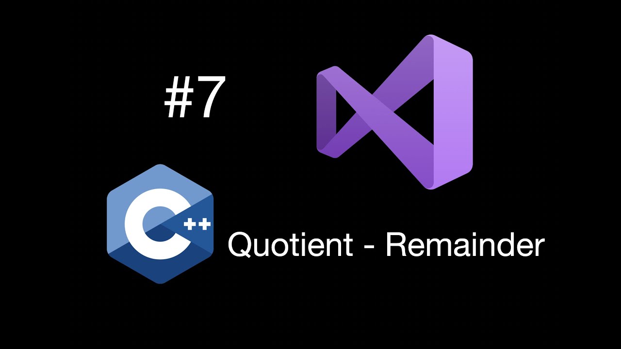 Visual Studio Code C++ | Quotient - Remainder - YouTube