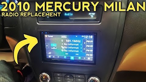 2010 mercury Milan radio removal replacement and install