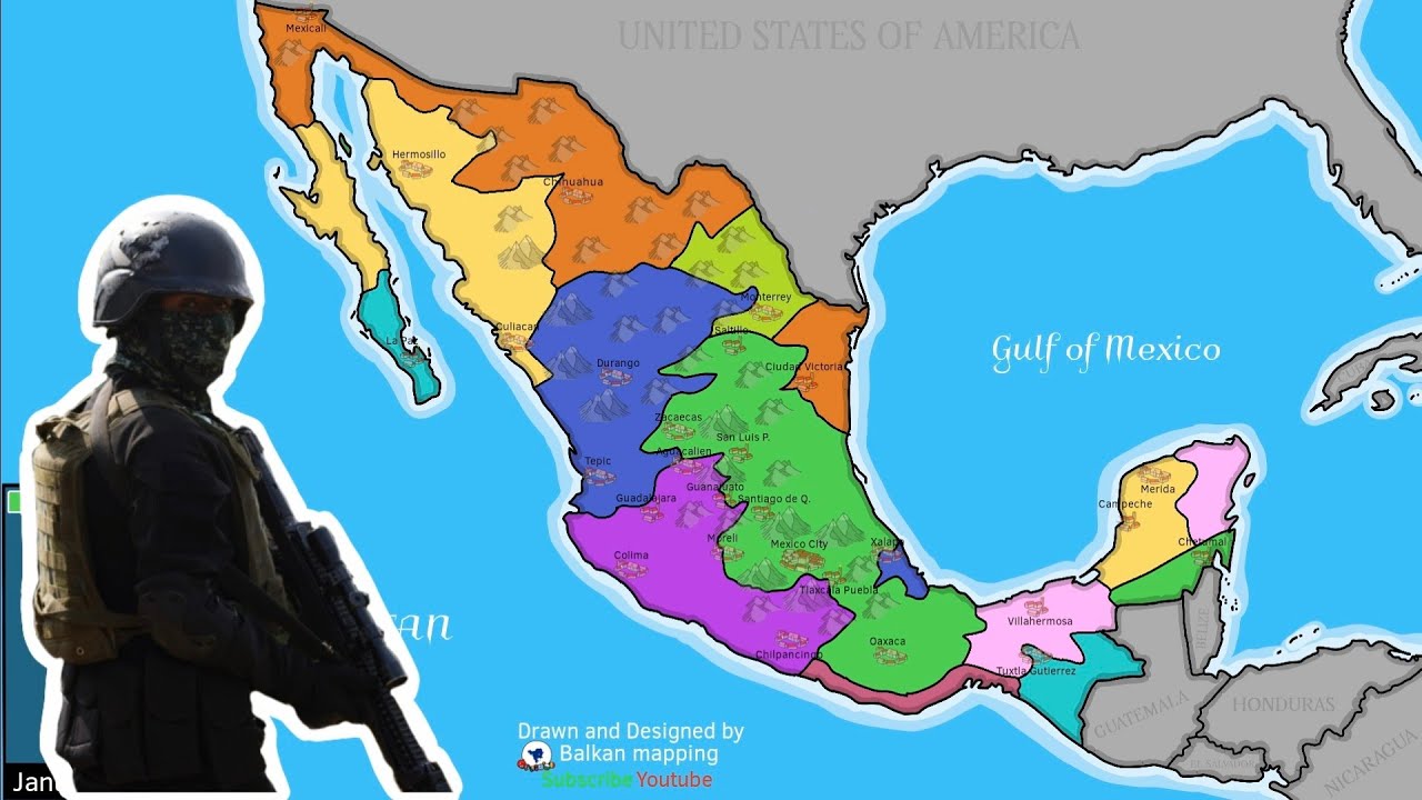 The Mexico Cartel map [2023] YouTube