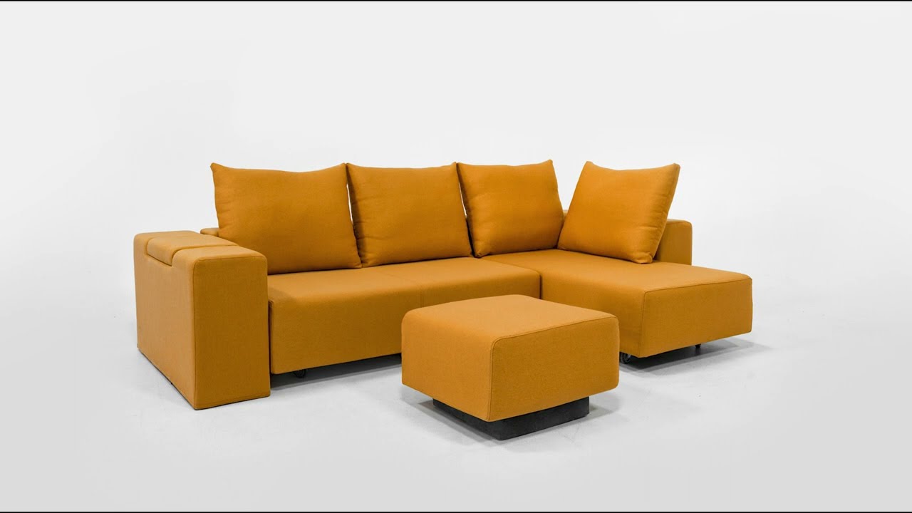 Livom - Modulares Sofa Amelie mit Schlaffunktion