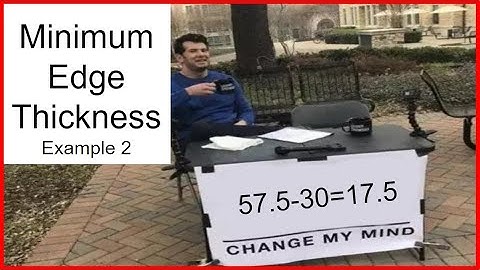 ASME Y14.5 Minimum Edge Thickness Example 2