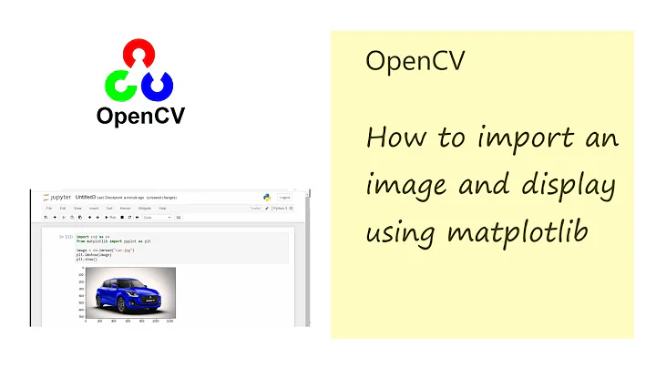 opencv image import and display using matplotlib