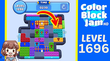 Color Block Jam Level 1696 Solution Walkthrough
