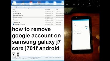 how to remove google account on samsung galaxy j7 core j701f android 7.0