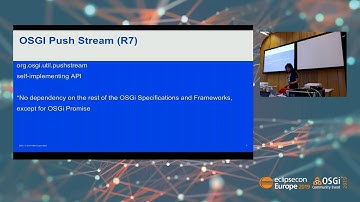 A comparison of OSGi Push Stream API and implementations of Reactive Streams