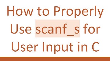 How to Properly Use scanf_s for User Input in C