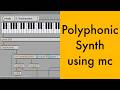 Polyphonic Synth using mc [Max/MSP Tutorial]