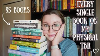 every single book on my physical tbr 😳 📚 85 books