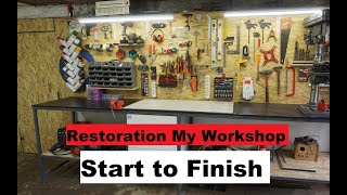 Renovation My Garage || Workshop Organization || Start to Finish || Full Video