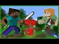 Alex VS Steve - Minecraft PART 2