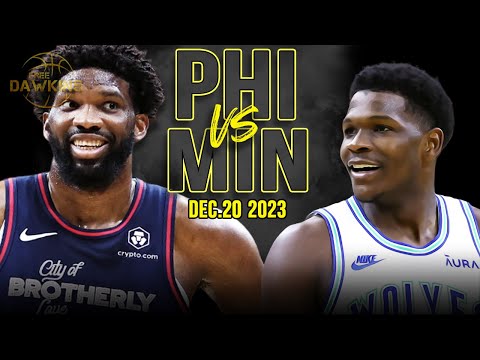 Philadelphia 76ers vs Minnesota Timberwolves Full Game Highlights | December 20, 2023 | FreeDawkins