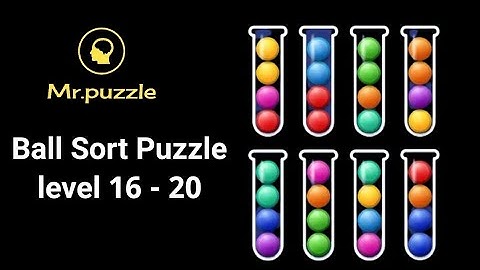 Ball sort puzzle game level 16-20