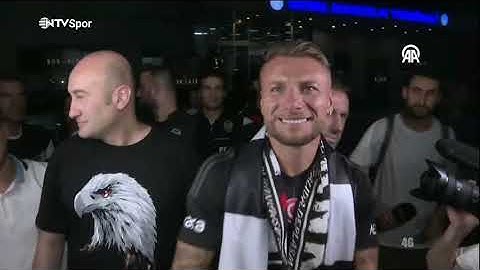 Beşiktaş'ın Yeni Golcüsü Ciro Immobile İstanbul'da, Taraftarlardan Havalimanı Karşılaması