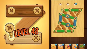 🏅 SCREW PUZZLE: Wood Nut & Bolt 🤪 Level 48 🧩 Gameplay Walkthrough