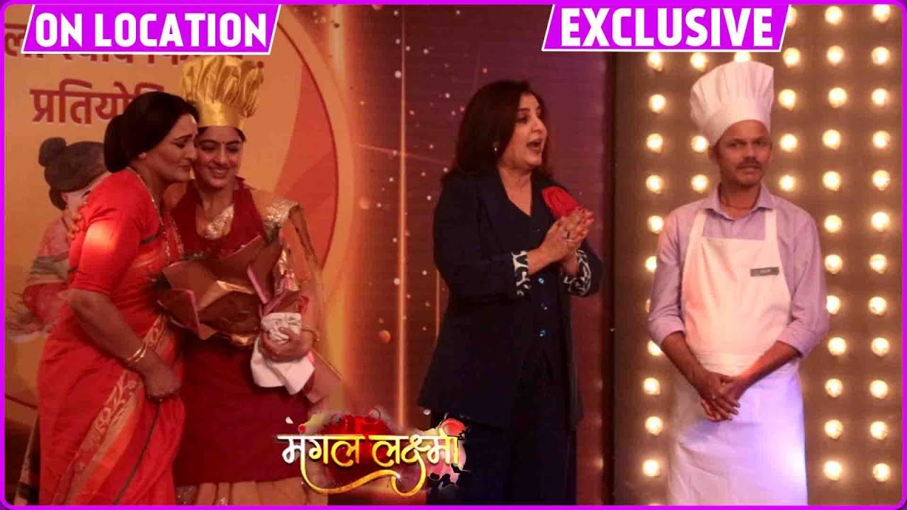 Мангал Лакшми на месте: Взяв трофей из рук Саумьи, Саумья была шокирована.