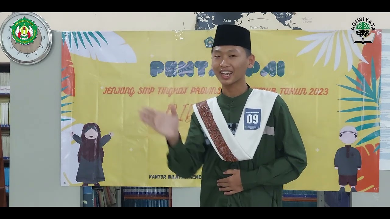 Juara 1 Lomba Pidato PAI Tingkat Jatim 2023 - Haikal Zulkarnain