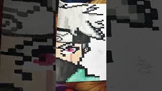 Kakashi pixel art.. #anime #animedrawing #animepixelart #pixelart #kakashi #kakashihatake #coloured