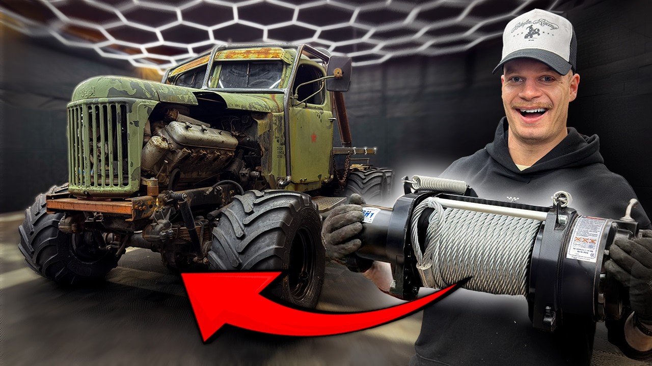RAKENNETAAN ITSE TODELLA JÄREÄ VINSSIPUSKURI NEUVOSTOLIITON 6X6 MAASTOKUORMA-AUTOON?!