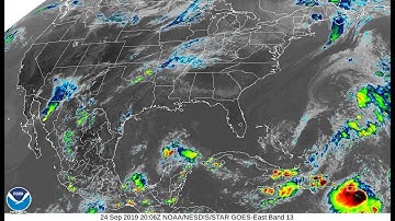 2019 Karen - 4 Kilometer Resolution Infrared Satellite Imagery Animation (HD 1280x720)