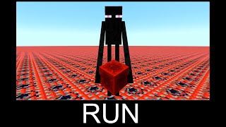 Minecraft wait what meme part 2 enderman with redstone block