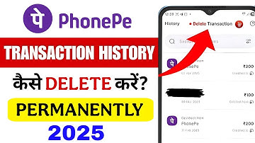 How to Delete PhonePe Transaction History | How to Delete PhonePe History