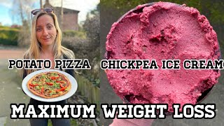 WHAT I EAT IN A DAY & Chickpea Ice Cream Recipe | Down 60 Pounds | Starch Solution