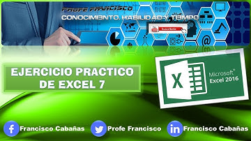 EXCEL 2016 - EJERCICIO PRACTICO 7