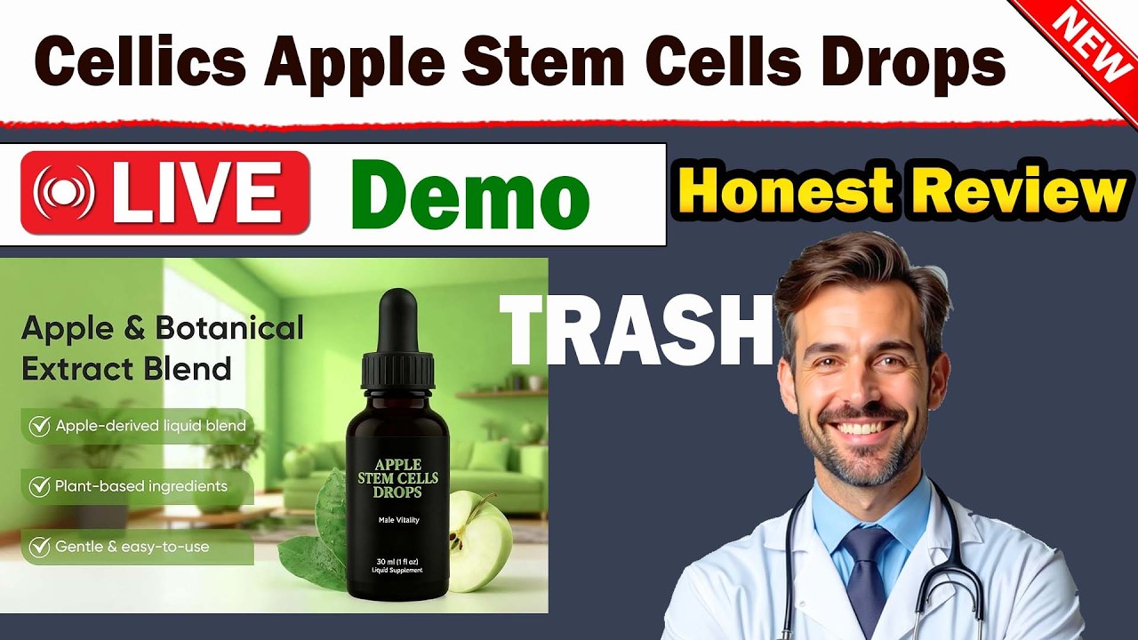 Cellics Cellics Apple Stem Cells Drops Review | Really work or SCAM? - YouTube