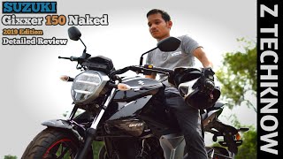 Suzuki Gixxer 150 Naked  ABS 2019 Detailed Review Hindi | Price Mileage Pros & Cons Speed Z Techknow