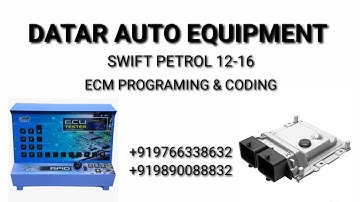 ECM CODING MARUTI SWIFT PETROL ENGINE / ON TABLE WITH #ECUTESTER #DATAR