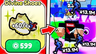 I Bought DIVINE SHOES and Became BEST JUMPER in Roblox Jump Simulator..