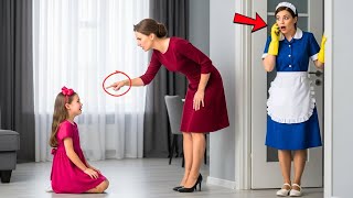 Sprzątaczka dzwoni do biznesmena „Wróć teraz, ona skrzywdzi twoją córkę!”. Gdy wszedł, zamarł.