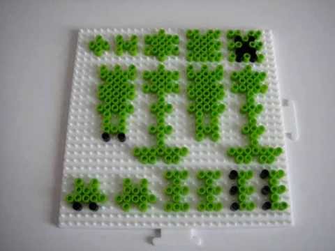 マインクラフト ビーズでマイクラ6 村人 Minecraft Perlerbeads Villager Youtube