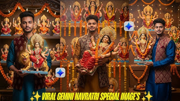 ✨"Viral Navratri Special 3D Maa Durga Photo Editing | Gemini App Viral Editing Trick 2025"🚀 