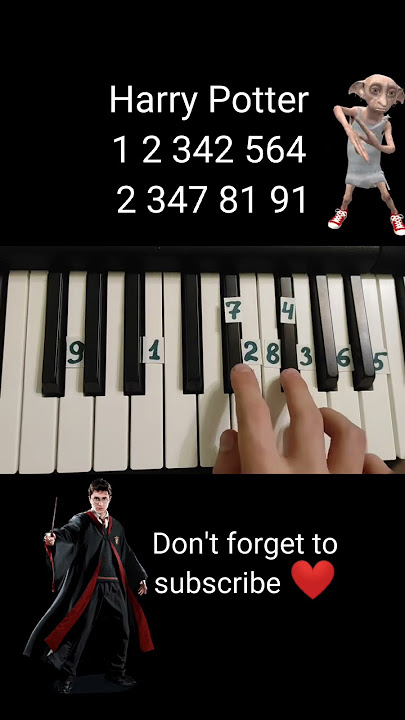 How to play Harry Potter on piano 🎹 tutorial