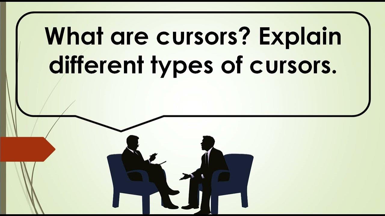 What are cursors explain different types of cursors youtube