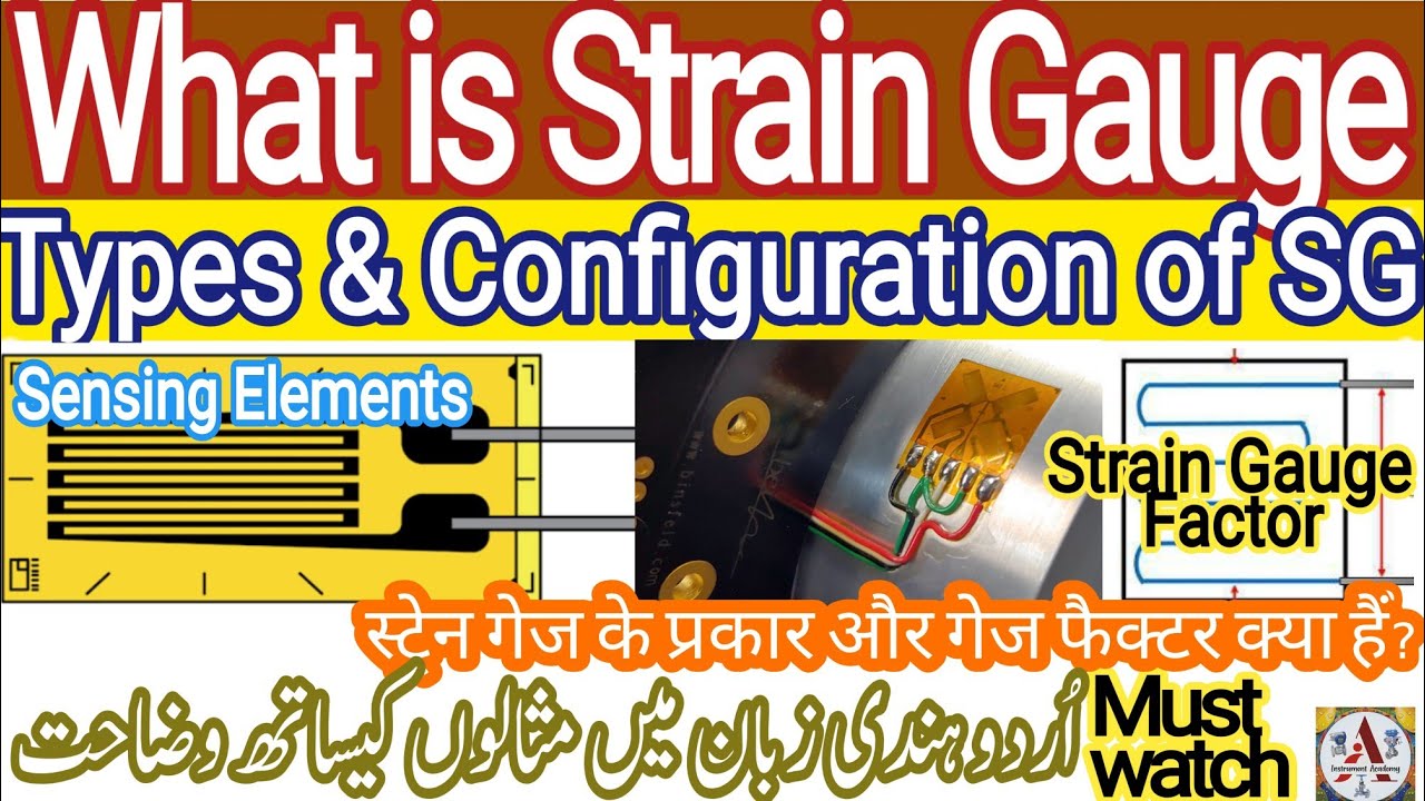 What is Strain Gauge | Types of strain gauge | sensing element of ...