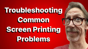 Troubleshooting Common Screen Printing Problems
