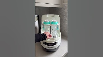 Máy rửa bình sữa Baby Brezza giúp mẹ vừa rửa, vừa tiệt trùng, vừa sấy khô bình sữa nhanh và tiện lợi