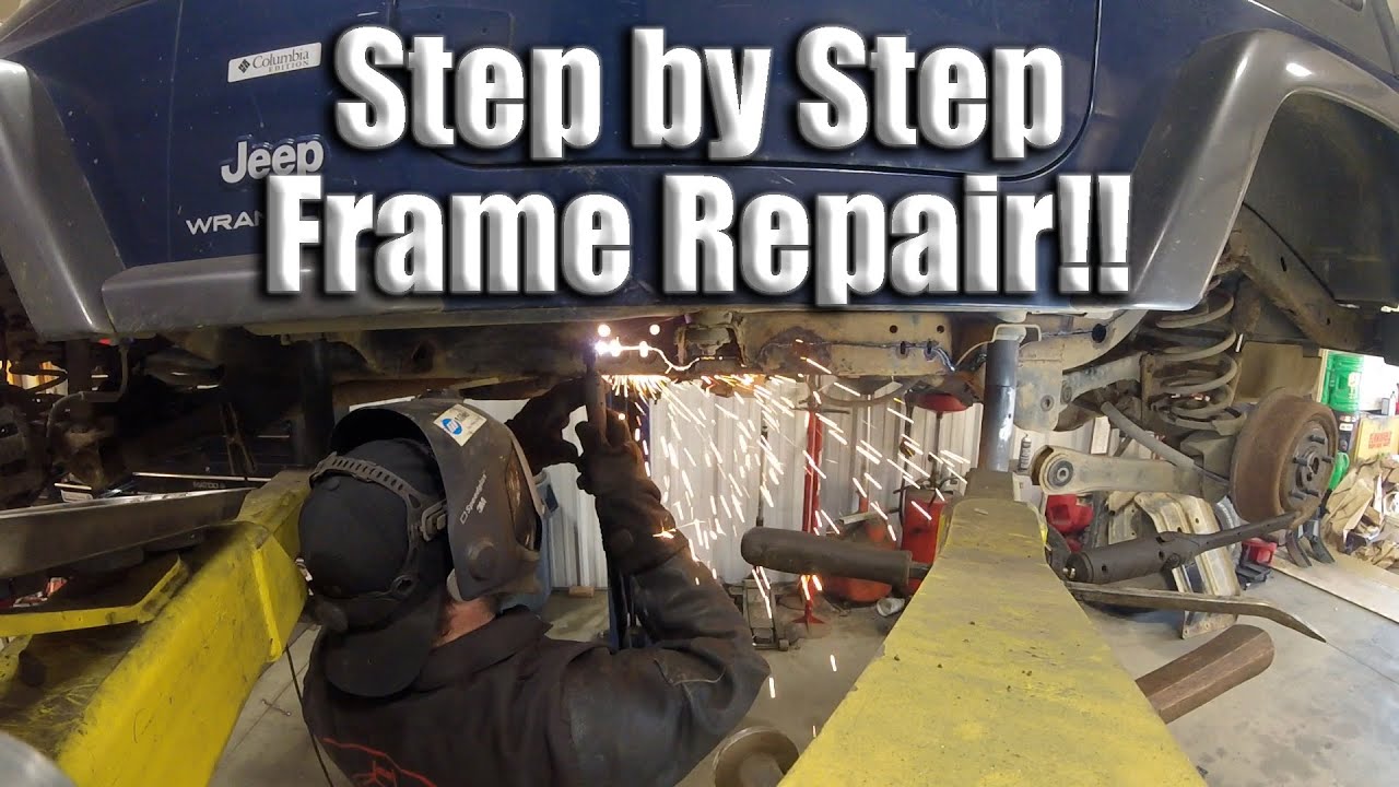 Step By Step Jeep Frame Repair (Sorta) - YouTube