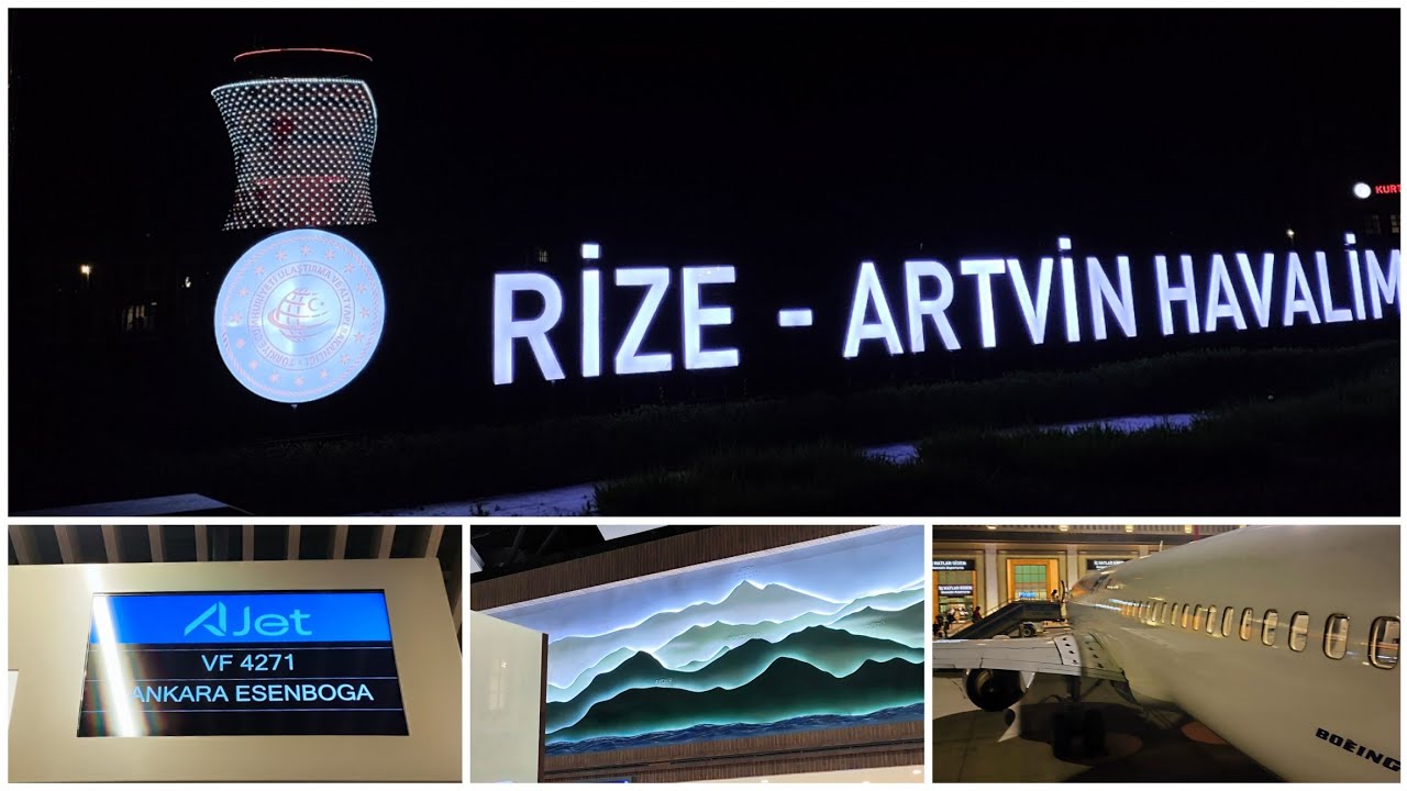 RİZE - ARTVİN HAVALİMANI | İlk Kez Uçağa Biniyorum! | Esenboğa Havalimanı | Vlog