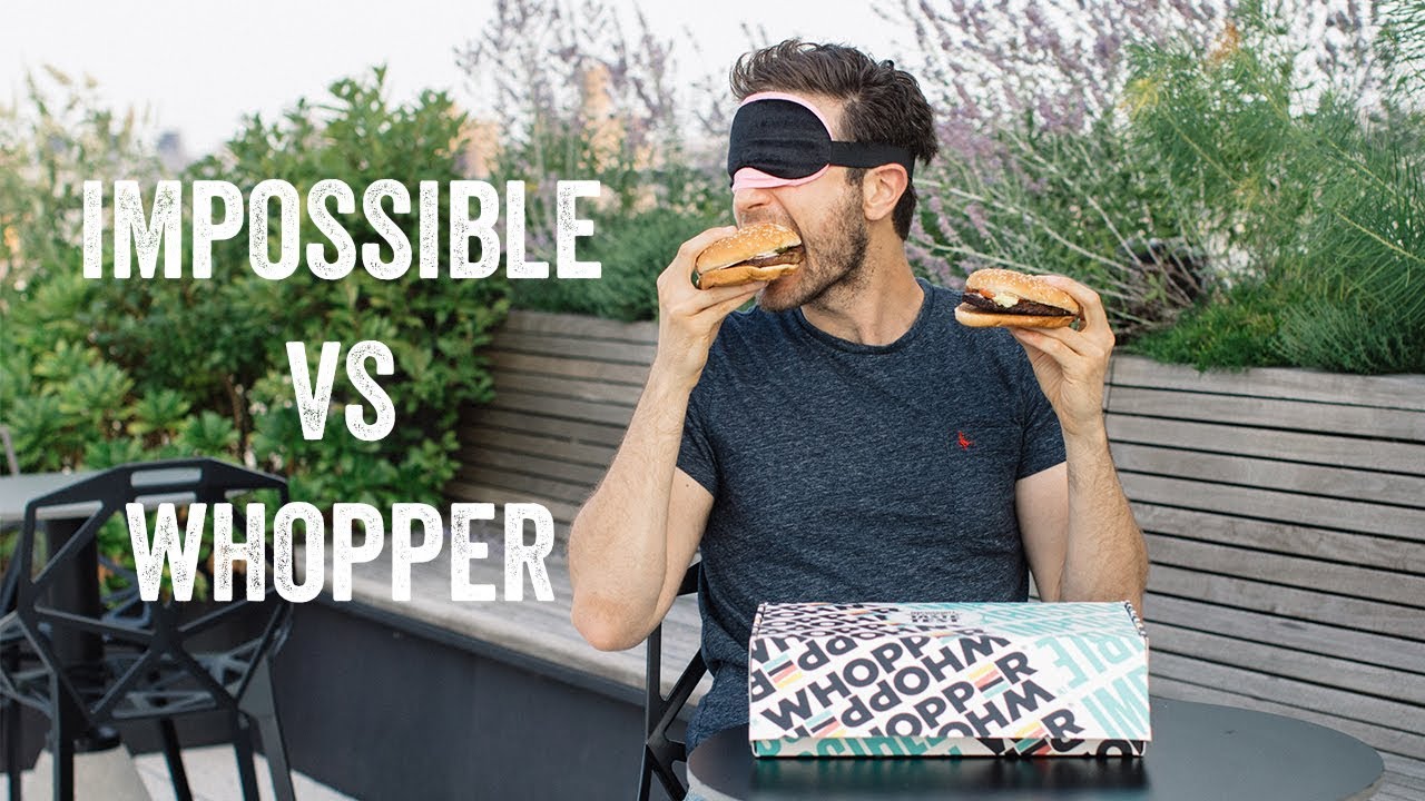 Impossible Burger vs WHOPPER Blind Taste Test!