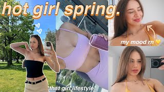 GETTING INTO THE SPRING\/SUMMER SPIRIT! trying new hobbies, beach days, working out, \& friends 🌸🦋🍏