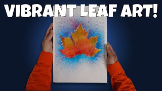 Leaf Stencil Magic! Vibrant Art for School & Home! Autumn Delight!