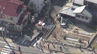 小学生の列に車突っ込む 京都 ５人重軽傷