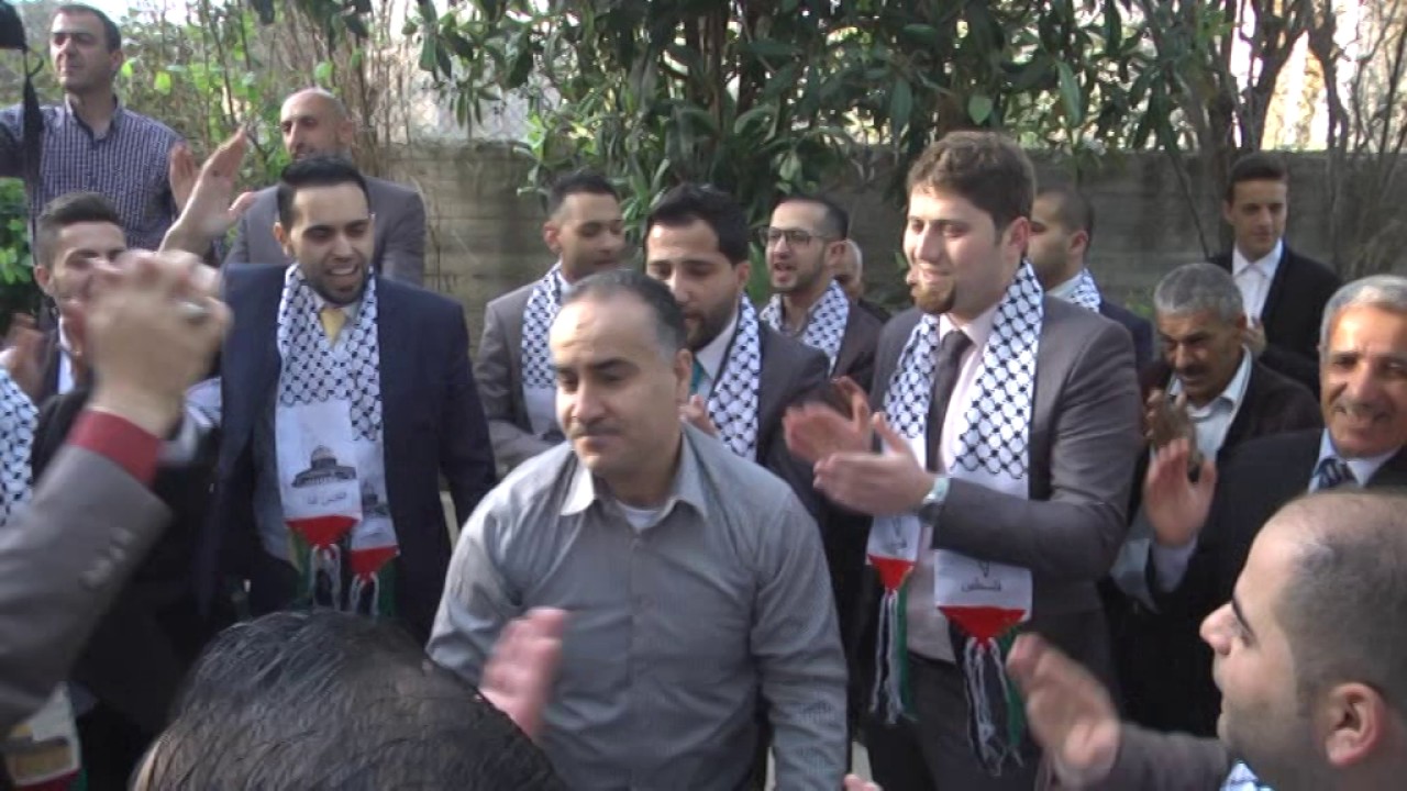 الزفة الفلسطينية التراثية على طريقة اهل بيرزيت افراح ال الرمحي