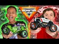 Monster jam trucks  toy stunts  revved up recaps mega episode